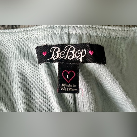 Sage Green Lace Up Dress - Picture 4 of 5